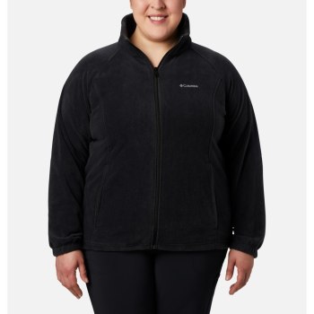 Columbia Jas Dames, Benton Springs Full Zip Plus Size Zwart, 79CVGSNPX